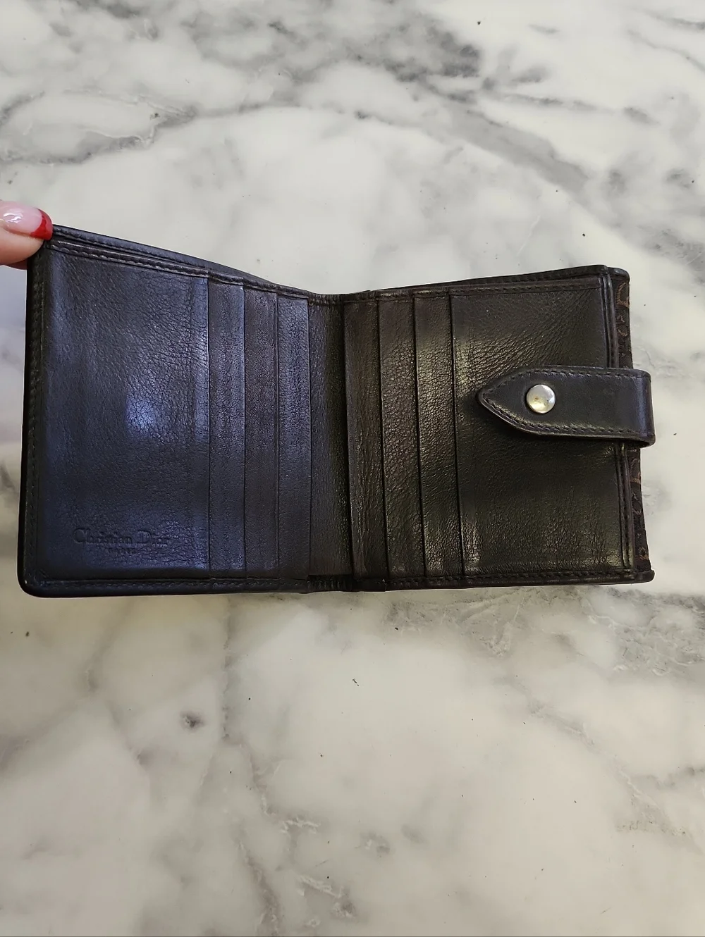 Authentic Vintage Dior Trotter Canvas Bifold Wallet - Picture 6 of 9